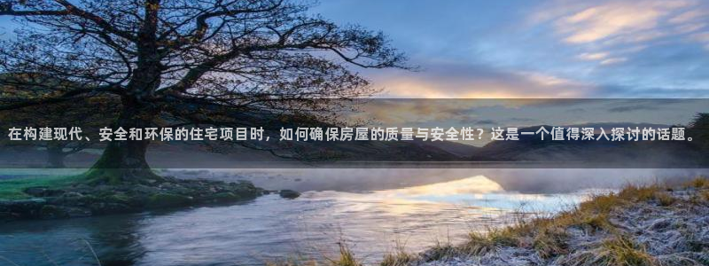 安信12是什么软件：在构建现代、安全和环保的住宅项目时，如何确保房屋的质量与安全性？这是一个值得深入探讨的话题。