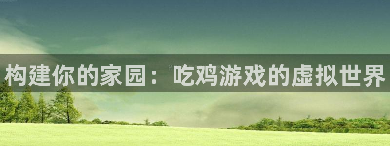 安信12级大众：构建你的家园：吃鸡游戏的虚拟世界