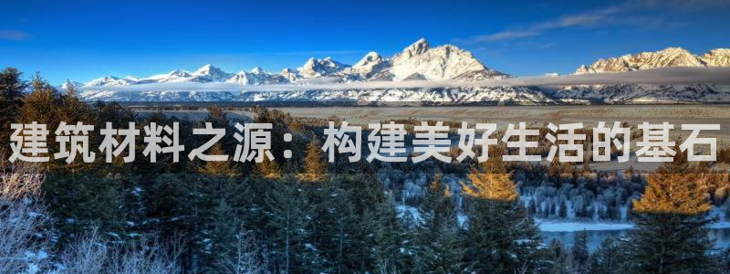 如何注销安信12软件：建筑材料之源：构建美好生活的基石