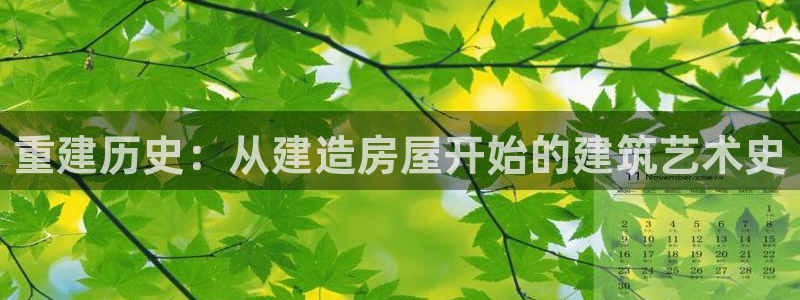 安信12登录：重建历史：从建造房屋开始的建筑艺术史