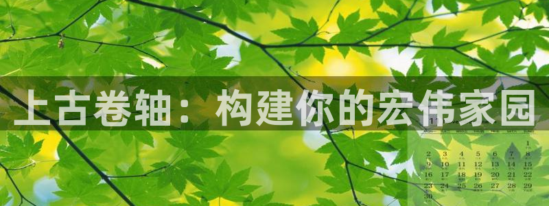 安信12彩票：上古卷轴：构建你的宏伟家园